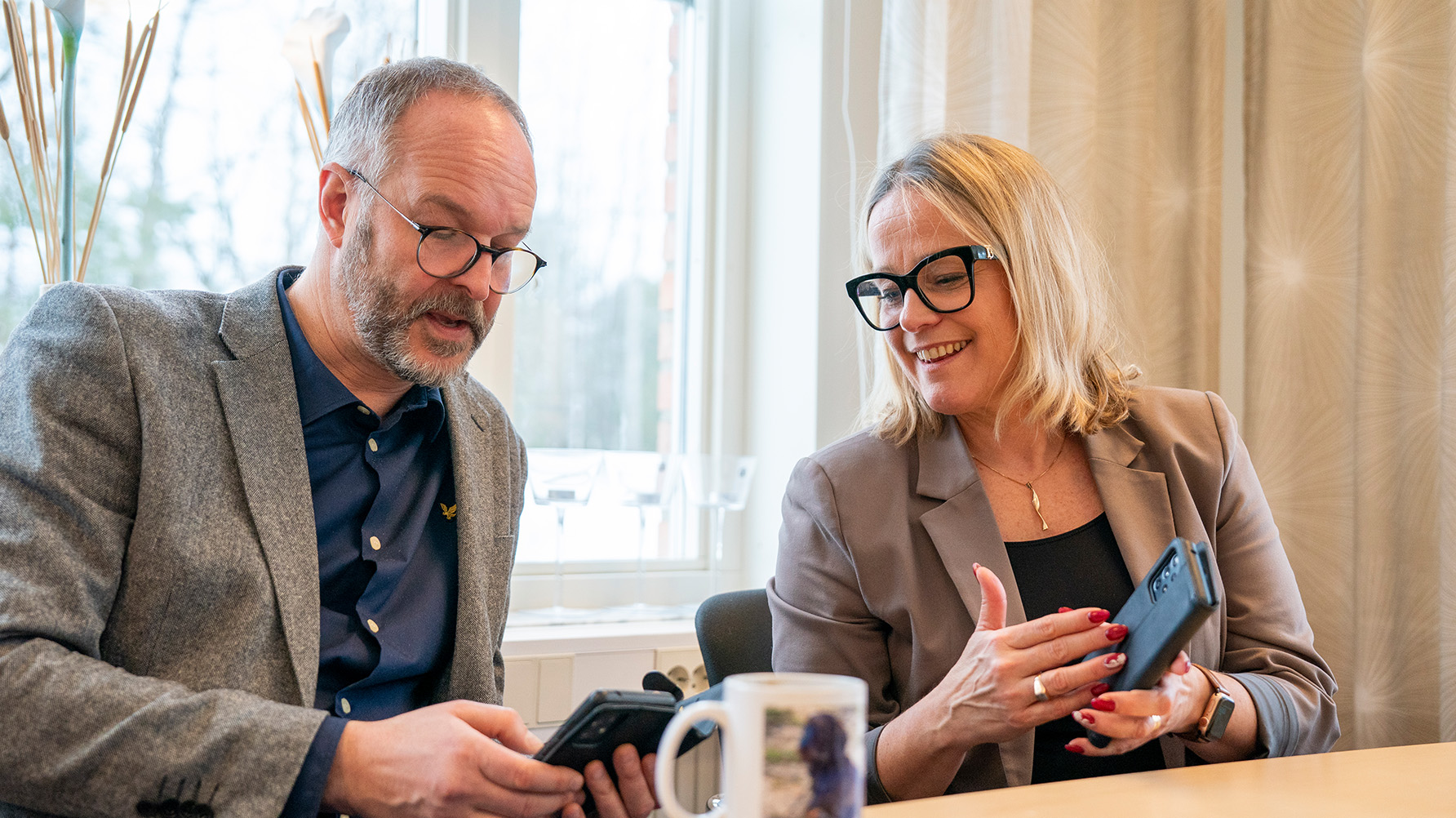 Anders Grundström och Linda Holmqvist. Foto: Ola Westerberg