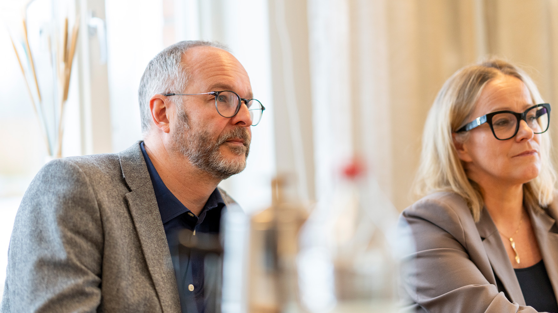 Anders Grundström och Linda Holmqvist. Foto: Ola Westerberg